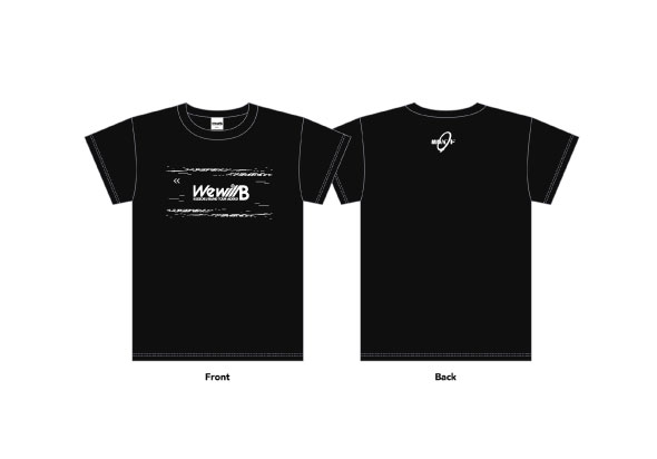 「We will B」ロゴTシャツ