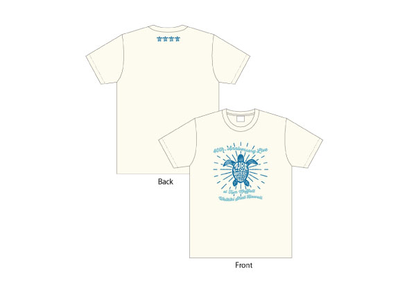 ハワイ公演記念オリジナルライブTシャツ　
オフホワイト
(S/M/L/XL/XXL) 