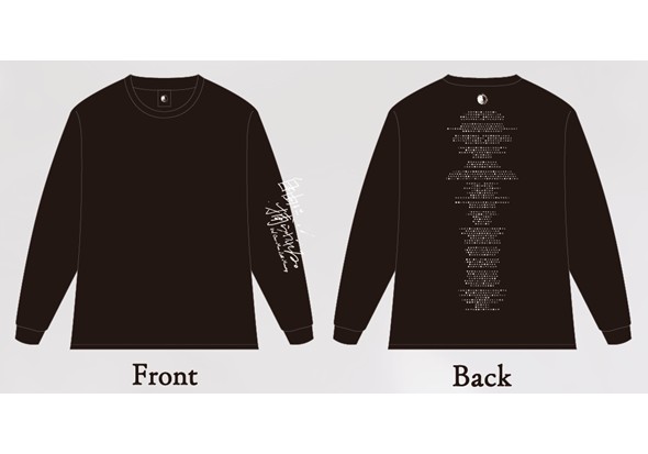 ロングスリーブTシャツ（ブラック）
＜M/L/XL＞