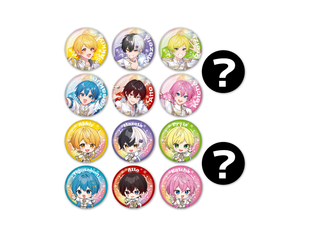 STPR Family Festival!! 2026 
ランダム缶バッジ（全14種）
※ランダム封入のため、絵柄はお選びいただけません。