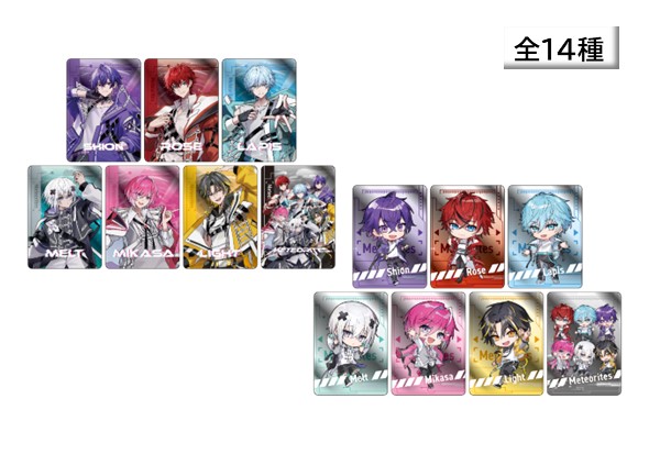 ランダムカードコレクション
（全14種）
※1会計につき6点まで※ランダム封入のため、絵柄はお選びいただけません。