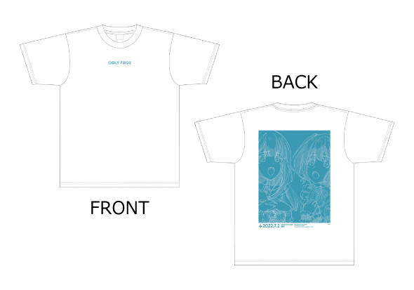 IDOLY PRIDE VENUS STAGE 2022 “約束” イラストTシャツ（M/L）
※XL、XXLのお取り扱いはございません。