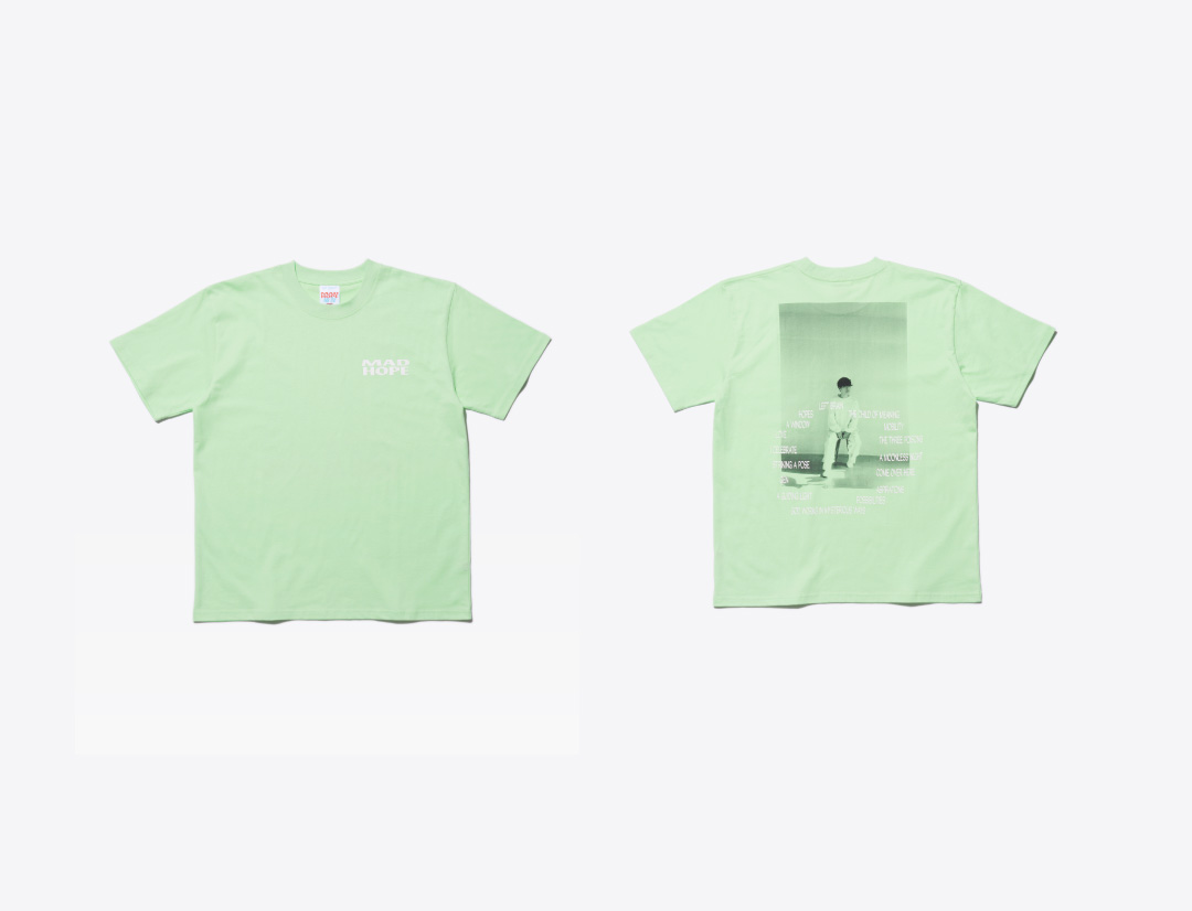 ティーシャツ “MAD HOPE” ミドリ（Asia Tour）
S / M / L / XL / XXL