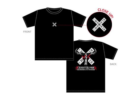 ＜古今東西グッズ＞CROSSOVER Tシャツ　ブラック（S/M/L/XL）